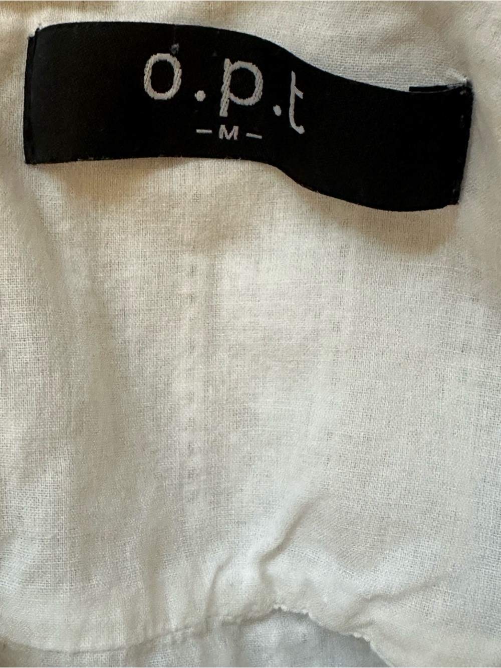 O.P.T White Cotton Tiered Midi Dress Tie Straps Embroidered Cottagecore Summer - Picture 3 of 5